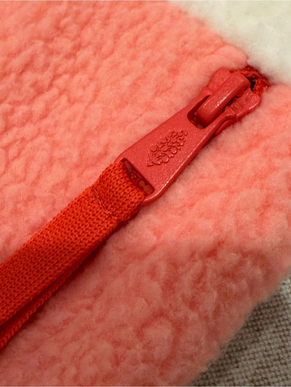 FP Movement by Free People Coral Pink, Cream & Brown Sherpa Pullover - Picture 3 of 3